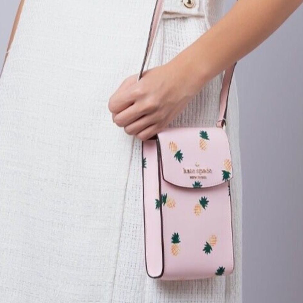 NWOT Kate Spade Pink Pineapple Crossbody Bag